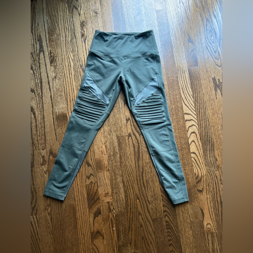 Zella cropped legging - moss green - small